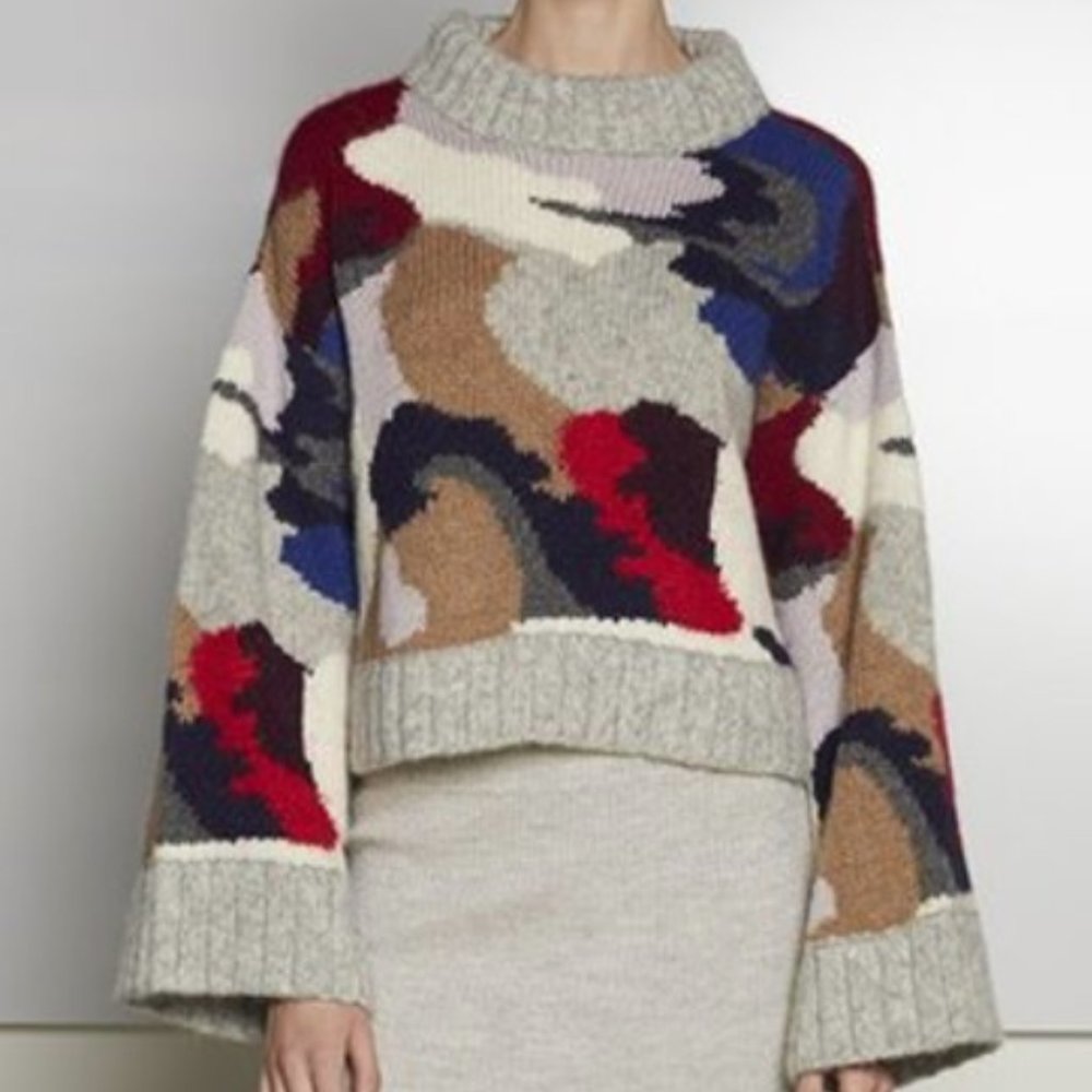 ELEVEN SIX Alpaca Bell Sleeve Turtleneck Sweater - Picture 4 of 10